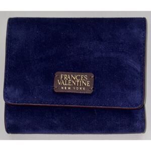 Frances Valentine Perfect Wallet Suede ~ Navy